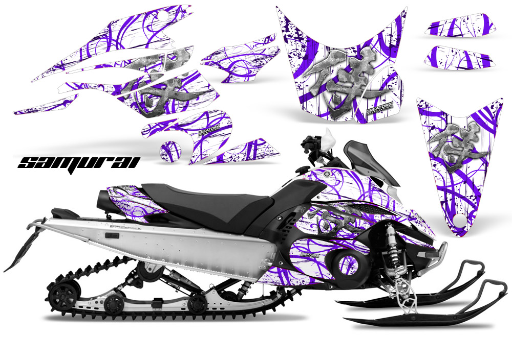 Yamaha FX Nytro 2010 Graphics Kit Samurai Purple White